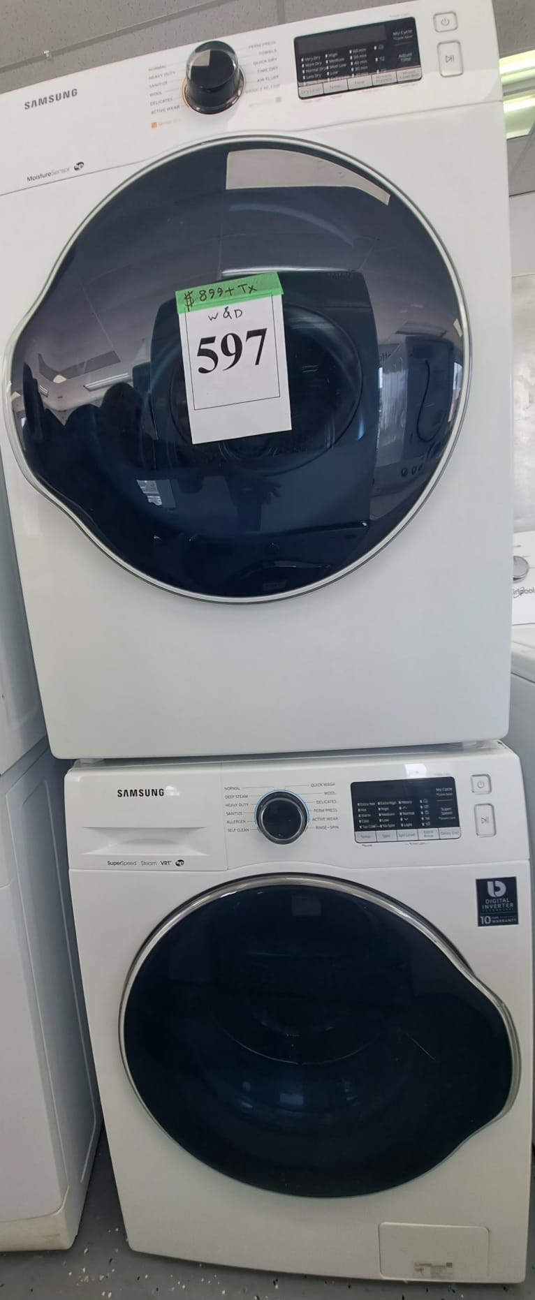 Washer and Dryer Samsung 24" Set